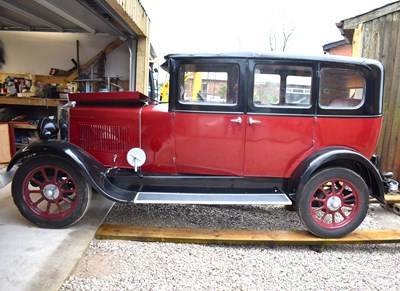 Lot 1503 - A red Morris Cowley Saloon 1479cc, petrol,...