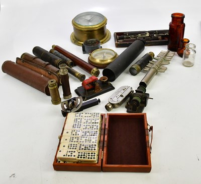 Lot 1770 - A collection of scientific equipment, clocks...