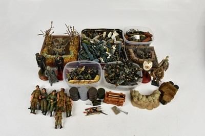 Lot 258 - A large collection of soldier action figures,...