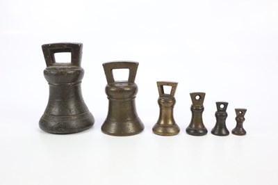 Lot 1772 - A collection of six 19th century weights...
