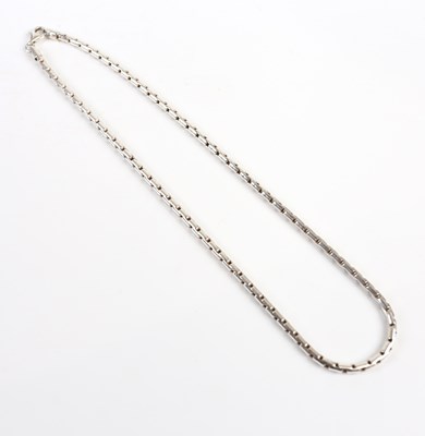 Lot 301 - A silver necklace stamped 925, approx 32.3g.