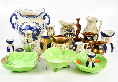 Lot 2907 - A collection of mixed ceramics including a...