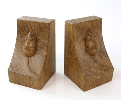 Lot 2021 - WORKSHOP OF ROBERT MOUSEMAN THOMPSON; a pair...