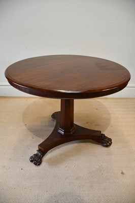 Lot 1142 - A Victorian mahogany tilt-top breakfast table...