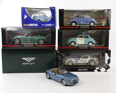 Lot 263 - A collection of diecast model cars including a...
