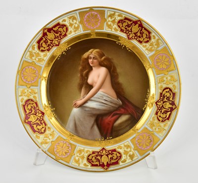 Lot 2440 - VIENNA; a late 19th century hand painted...