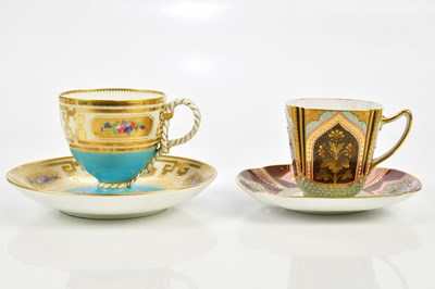 Lot 2364 - COPELAND; a 19th century teacup and saucer of...