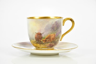 Lot 2366 - HARRY STINTON FOR ROYAL WORCESTER; a hand...