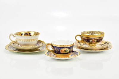 Lot 2367 - E. BARKER FOR ROYAL WORCESTER; a hand painted...