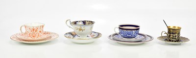 Lot 2370 - AYNSLEY; a cobalt blue and gilt decorated...