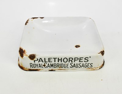 Lot 1507 - PALETHORPES; an original advertising enamel...