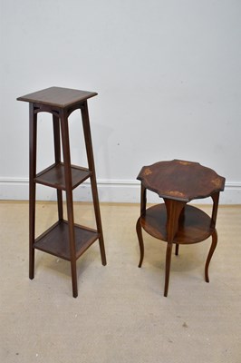 Lot 1306 - An Edwardian inlaid mahogany occasional table,...