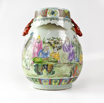 Lot 209 - A large Chinese Republic period Famille Verte...