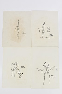 Lot 1761 - PIERRE JACQUEMON (French, 1936-2001); four ink...