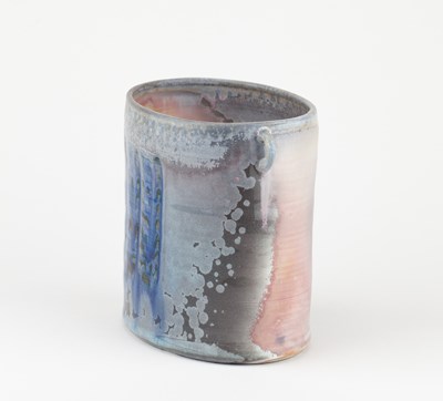 Lot 1 - AASE HAUGAARD (born 1956); an oval wood fired...