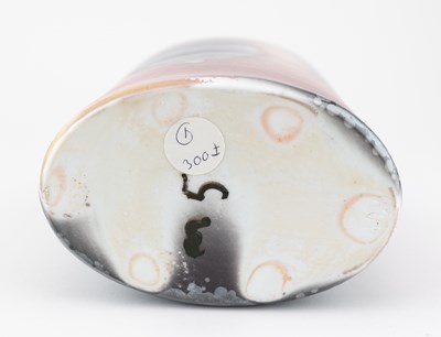 Lot 1 - AASE HAUGAARD (born 1956); an oval wood fired...