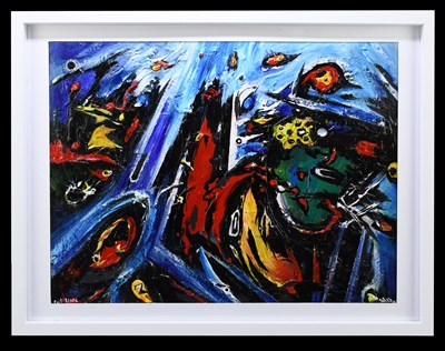 Lot 1359 - DAVID WILDE (1913-1974); oil on board, 'Port...