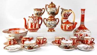 Lot 194 - Various Kutani ware to include two part tea...