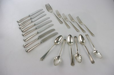 Lot 2328 - GORHAM; a sterling silver server and part...