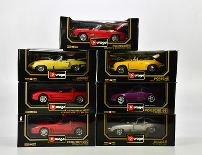 Lot 273 - BURAGO; fifteen boxed model diecast vehicles...