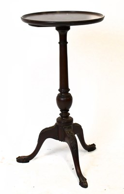 Lot 1567 - An Edwardian mahogany tripod table with...
