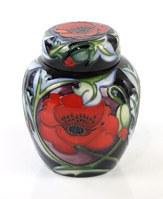 Lot 2298 - RACHEL BISHOP FOR MOORCROFT; a ginger jar and...