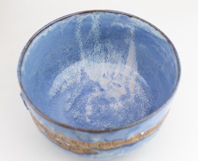 Lot 27 - ANDREW CHAMBERS; a deep stoneware calligraphic...