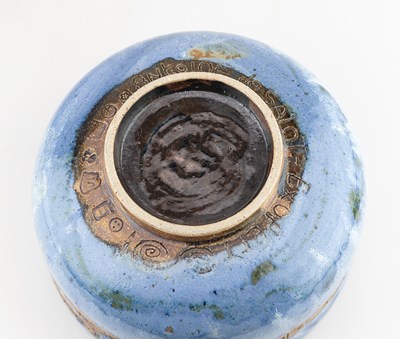 Lot 27 - ANDREW CHAMBERS; a deep stoneware calligraphic...