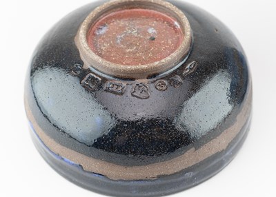 Lot 27 - ANDREW CHAMBERS; a deep stoneware calligraphic...