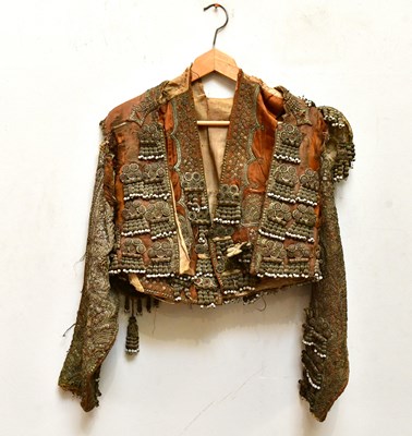 Lot 1674 - A vintage matador's jacket and waistcoat, with...