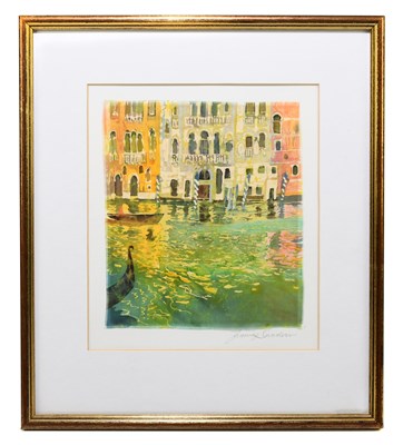 Lot 1214 - JENNY SANDERS; batik on silk, ‘White House...