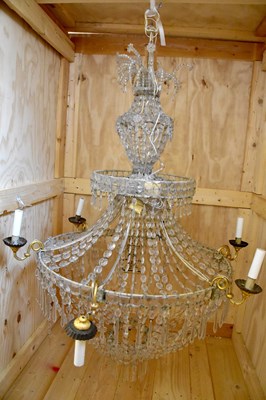 Lot 1780 - A decorative two-tier four branch chandelier...