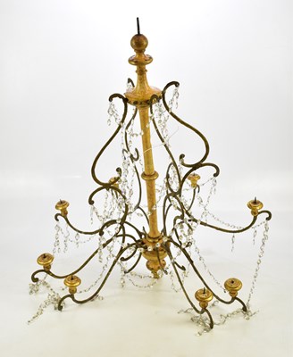 Lot 1789 - A decorative Italian eight branch ceiling...