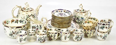 Lot 2991 - A Victorian Imari palette part tea service,...