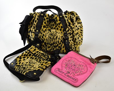 Lot 761 - JUICY COUTURE; a Daydreamer dog leopard print...