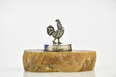 Lot 2505 - A George V hallmarked silver paperweight,...