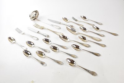 Lot 2324 - PAMPALONI; a sterling silver twenty-one piece...