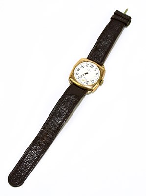 Lot 1686 - ROLEX; a gentleman's gold cased wristwatch,...
