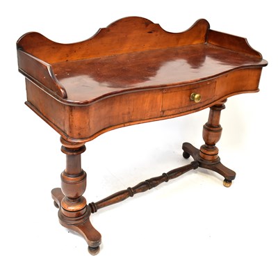 Lot 48 - A Victorian mahogany serpentine front...