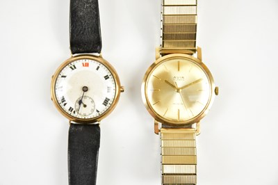 Lot 602 - AVIA; a gentleman's 9ct gold cased wristwatch,...