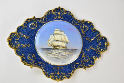 Lot 2420 - J A BAILEY FOR AYNSLEY; a rare ceramic wall...