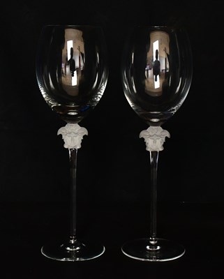 Lot 804 - VERSACE; a pair of Rosenthal Medusa Lumière...