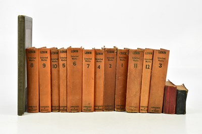 Lot 1853 - V I LENIN SELECTED WORKS, 12 vols, orange...