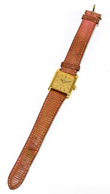 Lot 1651 - OMEGA; a lady's 18ct gold cased De Ville...