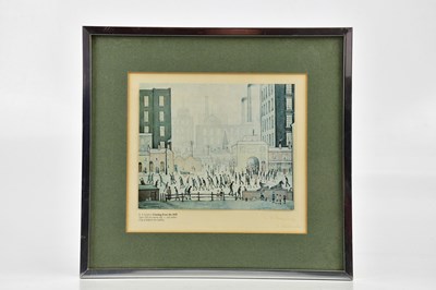 Lot 1732 - AFTER LAURENCE STEPHEN LOWRY; print, 'Coming...