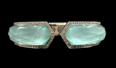 Lot 1567 - STEPHEN WEBSTER; an 18ct white gold diamond...