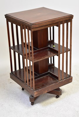 Lot 47 - A late 19th/early 20th century mahogany square...