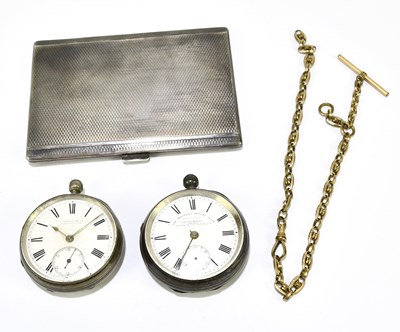 Lot 2202 - A George V hallmarked silver cigarette case of...