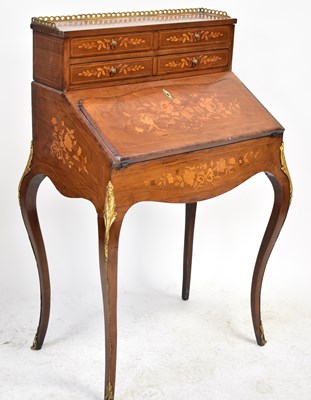 Lot 2 - A 19th century bureau de dame in the Louis XV...