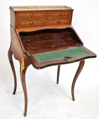 Lot 2 - A 19th century bureau de dame in the Louis XV...
